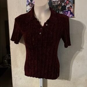 💥Armani Exchange Burgundy Button Down Shirt